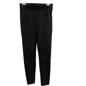 Rag & Bone Pull On Black Pants Ankle Zip Sz 6 Stretch Knit Skinny Dressy Casual